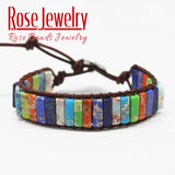 Chakra Bracelet Leather Wrap Bracelet