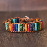 Chakra King Stone Hand Woven National Style Bracelet
