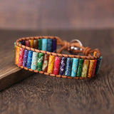 Chakra King Stone Hand Woven National Style Bracelet