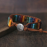 Chakra King Stone Hand Woven National Style Bracelet