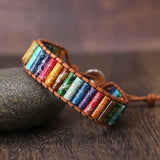 Chakra King Stone Hand Woven National Style Bracelet