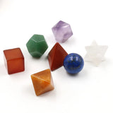 7 Chakra Natural Tumbled Healing Crystal Set for Balance