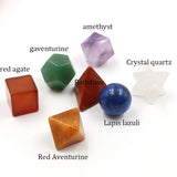 7 Chakra Natural Tumbled Healing Crystal Set for Balance