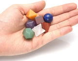 7 Chakra Natural Tumbled Healing Crystal Set for Balance