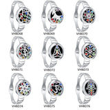 Chakra Diffuser Locket Aromatherapy Bracelet Stainless Steel Perfume Bangle