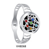 Chakra Diffuser Locket Aromatherapy Bracelet Stainless Steel Perfume Bangle