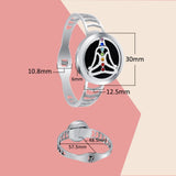 Chakra Diffuser Locket Aromatherapy Bracelet Stainless Steel Perfume Bangle