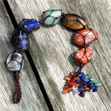 Chakra Healing Reiki Tumbled Quartz Tassel Pendant