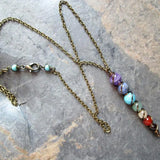 Chakra Necklace Healing Crystal Choker Gift 7 Chakra Necklace