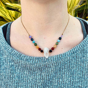 Chakra Necklace Healing Crystal Choker Gift 7 Chakra Necklace