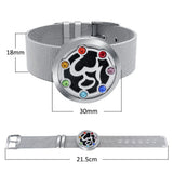 Chakra Stone Aromatherapy Diffuser Locket Bangle Bracelet