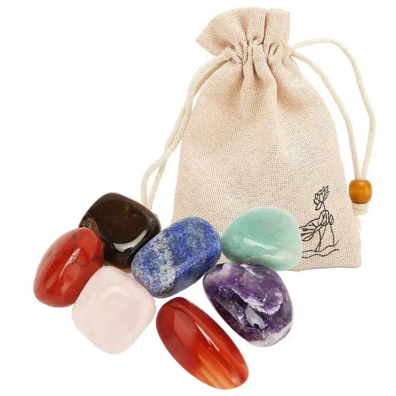 Chakra Stones Set for Meditation and Relaxing