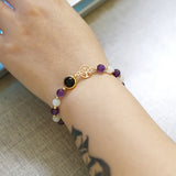 Chakra Tree of Life Bracelet Natural Aquamarine Stone Beaded Couple Bracelets