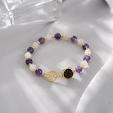 Chakra Tree of Life Bracelet Natural Aquamarine Stone Beaded Couple Bracelets