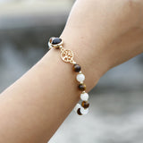 Chakra Tree of Life Bracelet Natural Aquamarine Stone Beaded Couple Bracelets