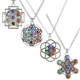 7Chakra Life Tree Healing Pendant Necklace