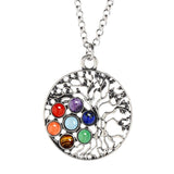 7Chakra Life Tree Healing Pendant Necklace