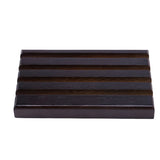 4-Row Torched Wood Coin Display Stand
