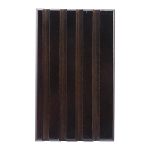4-Row Torched Wood Challenge Coin Display Holder Stand