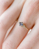 Champagne Gemstone Zircon Ring Silver Jewelry Sapphire Ring