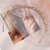 Champagne Crystal Tiara Crown Wedding Bridal Headwear