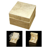 Champagne Ring Display Holder Jewelry Stand Box Wedding Blossom