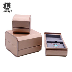 Champagne Octagonal Magnetic Jewelry Box Pendant Bracelet Set Box