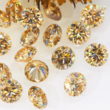 Champagne Yellow Loose Moissanite Gemstone for Women's Jewelry