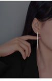 Tassel Chain Dangle Earrings Sequin Drop Earrings Women