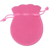 25pcs 7x9cm Velvet Bag Red Pink Green Drawstring Pouch Calabash Shape
