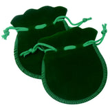 25pcs 7x9cm Velvet Bag Red Pink Green Drawstring Pouch Calabash Shape