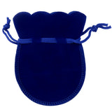 25pcs 7x9cm Velvet Bag Red Pink Green Drawstring Pouch Calabash Shape