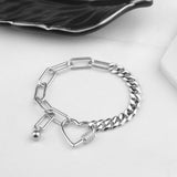 Bohemia Chain Viking Bracelet Love Heart Charm Jewelry
