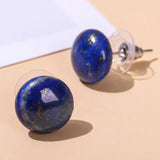 Vintage Energy Healing Stone Stud Earrings