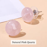 Vintage Energy Healing Stone Stud Earrings