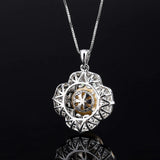 Big Pearl Pendant Necklace High Carbon Diamond Anniversary Gift