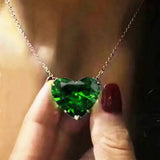 Heart Shape Promise Pendant Filled Wedding Pendants Necklace For Women