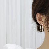18k Real Leaves Zirconia Earrings Crystal Wedding Pendant
