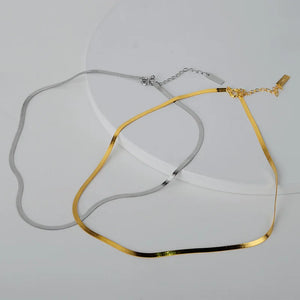 Sterling Silver White Snake Chain Necklace