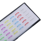 40pcs Acrylic Nose Studs Ring Hoop Body Piercing Jewelry Box