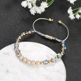 Charm CZ Beads Bracelets Natural Stone Bangles
