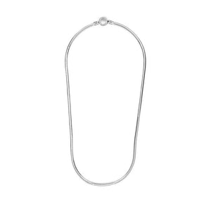 925 Silver Snake Chain Necklace Ball Clasp Choker Wedding Jewelry