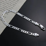 925 Silver Bracelet Women 4MM Chain Jewelry