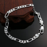 925 Silver Bracelet Women 4MM Chain Jewelry