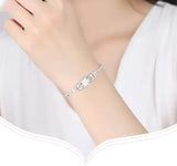925 Silver Flower Bracelet Women