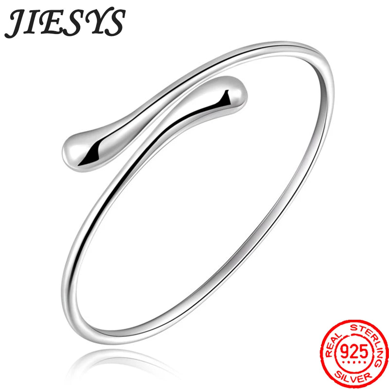 925 Silver Water Droplets Bracelet for Women Wedding Gift
