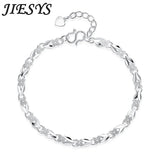925 Sterling Silver Heart Bracelet Wedding Party Christmas Gift Jewelry