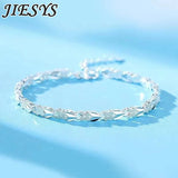 925 Sterling Silver Heart Bracelet Wedding Party Christmas Gift Jewelry