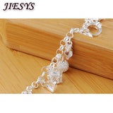 925 Silver Bracelet Crystal Heart Wedding