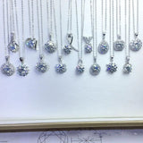 925 Silver Pendant Lab Diamond Cz Party Engagement Necklaces